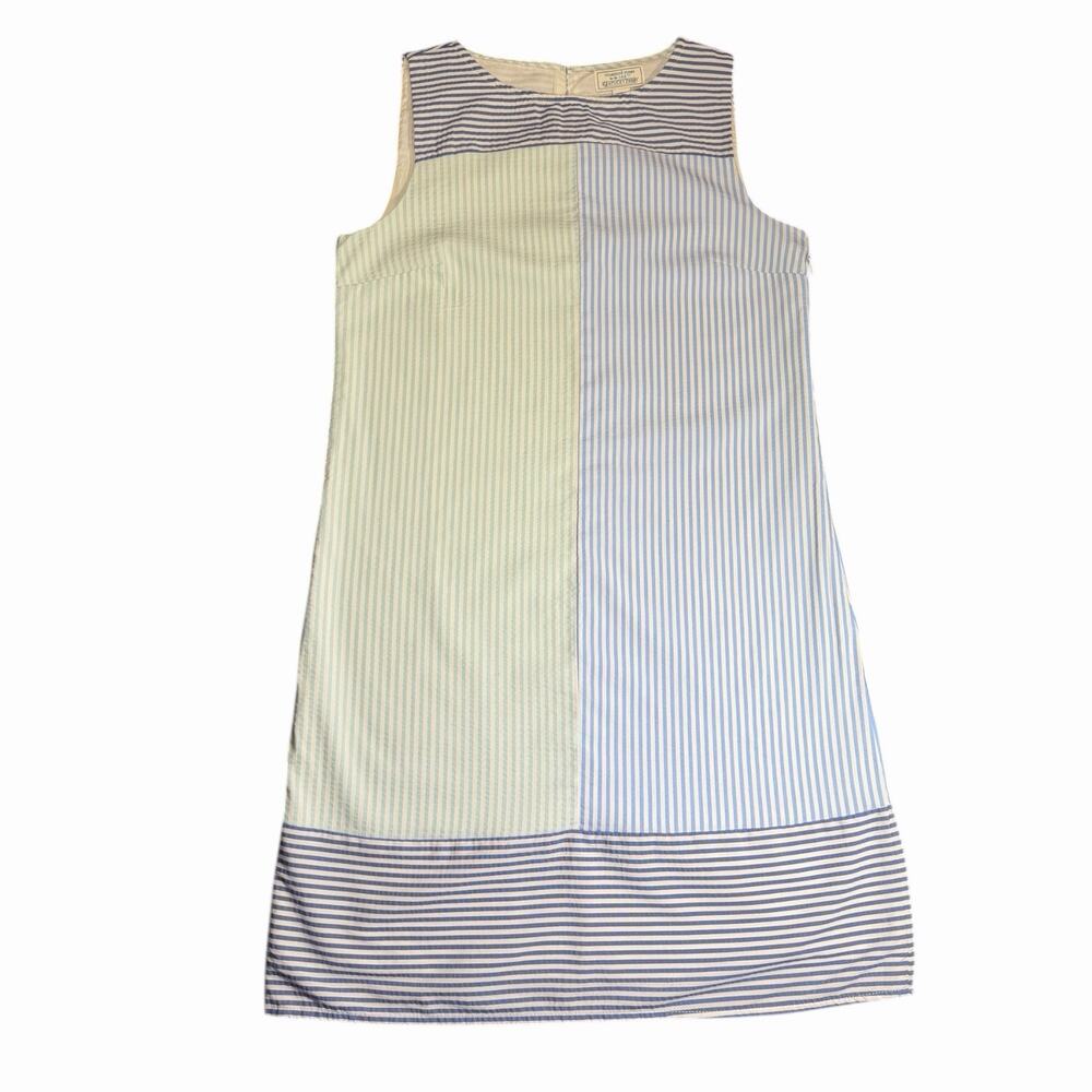 Vineyard Vines Seersucker Colorblock Tie Back Shift Dress - 146th Kentucky Derby - Picture 2 of 16